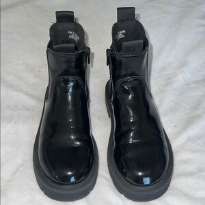 Zara Shiny Black Kids Boots - European size 31 - 13-13.5 American size
